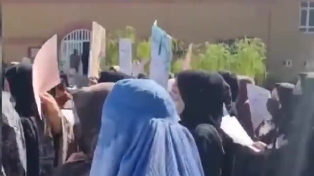 Afghan women demand right to work, education under Taliban rule