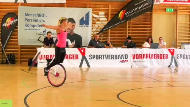 the audience stopped breathing when this girl got into the saddle