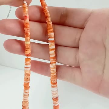 Natural turquoise pendant with Red spiny oyster Amazonite amber necklace full strand 16inch