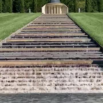 Waterfall stairs at mayfield garden NSW, Australia
