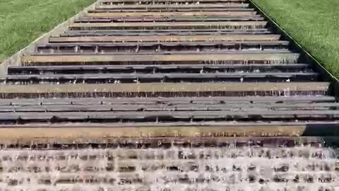 Waterfall stairs at mayfield garden NSW, Australia