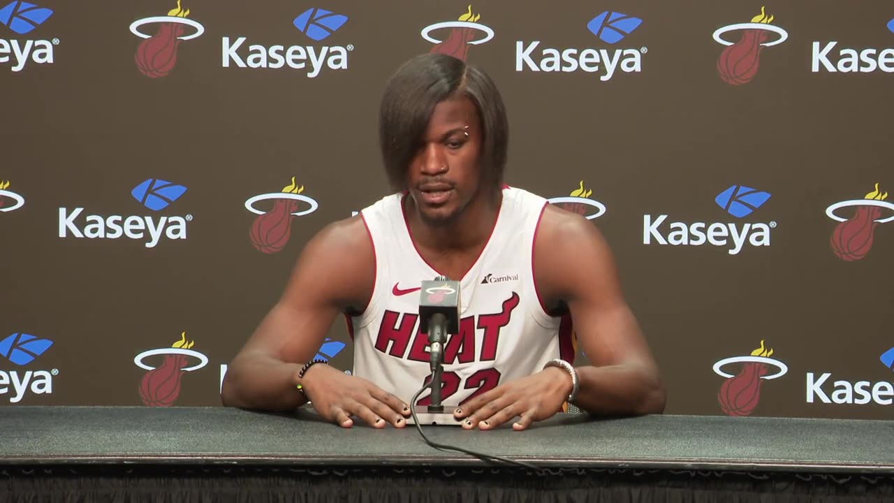 "Yeah Yeah Laugh It Up" - Jimmy Butler Breaks Out A New Look At Heat's NBA Media Day!