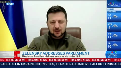 Ukrainian PM Zelensky appears before Canadian Parliament _ Watch the full addres