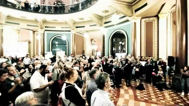 Iowa Mama Bears at October 28, 2021 Des Moines, Iowa Capitol Vaccine Protest