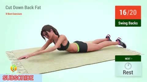 8 Best Exercise to cut down back fat