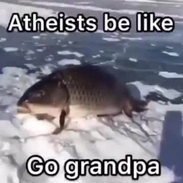 Atheist be like, go grandpa!