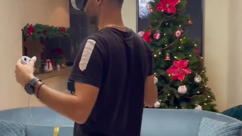 My first time trying Meta Quest 3 😅🤣 did you ever try it.