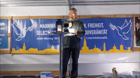 WOLFGANG SCHMIDL - BAUTZEN, Kornmarkt, 09 10 2023, Kornmarkt, 140. MAHNWACHE 🕊 - Bürgermikrofon