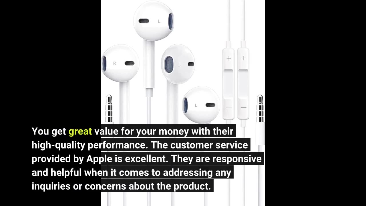 Apple EarPods Headphones with USB-C Connector. Microphone with Built-in Remote to Control Music...