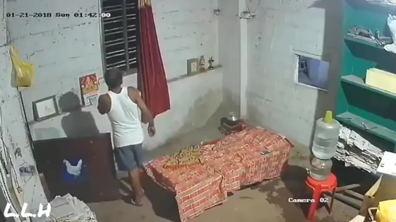 Real ghost attack captured on CCTV camera