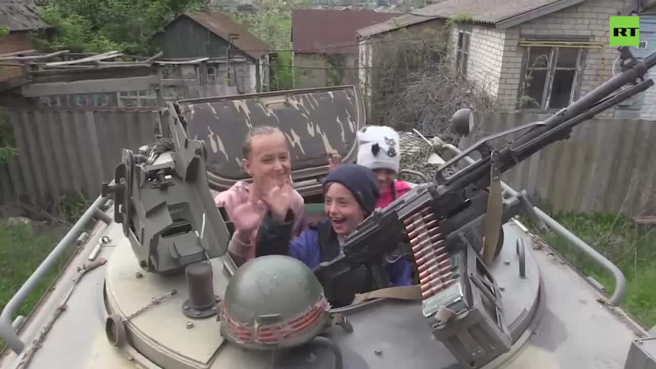 ロシアにより開放されたウクライナ・ハリコフ地域で平和が戻る