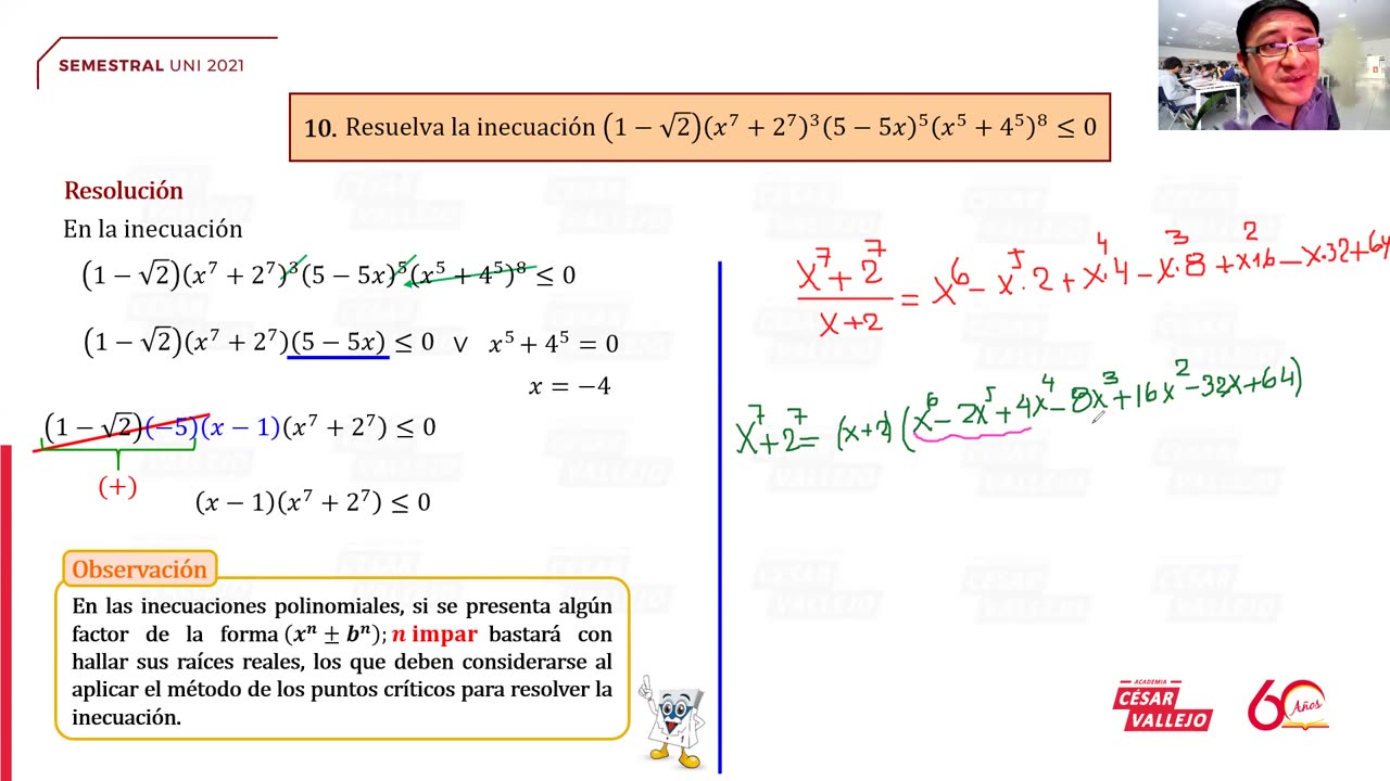SEMESTRAL VALLEJO 2021 | Semana 07 | Lenguaje | Álgebra