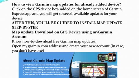 Online guide for garmin.com/express