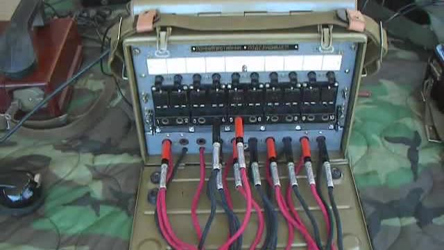 FIELD PHONE OPS: USSR P-193M Manual Switchboard