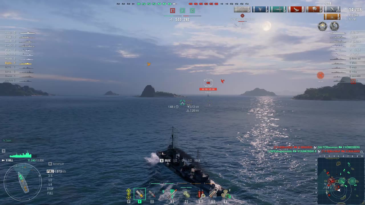 Hill — American special premium Tier V destroyer.