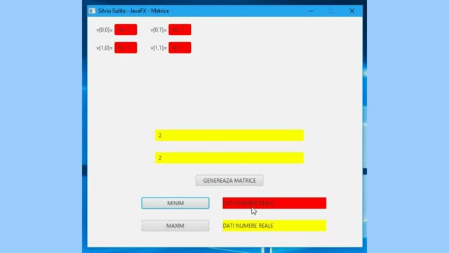 software 007 JavaFx Matrice