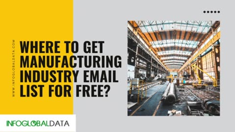 Manufacturing Industry Email List