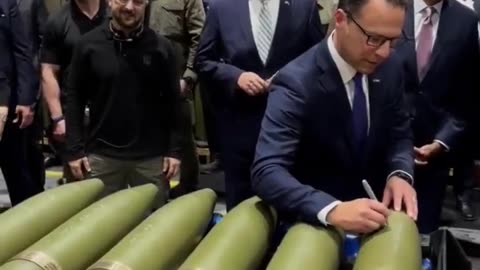 PA Governor Josh Shapiro signing IDF bombs to drop on civilians