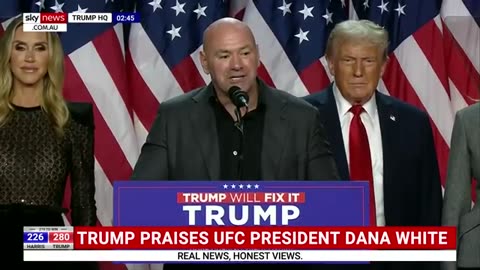 ‘Nobody deserves this more than him’: Dana White hails Donald Trump