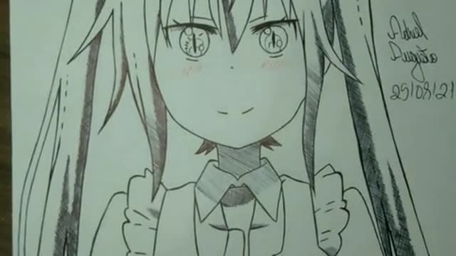 Kobayashi Tohru drawing