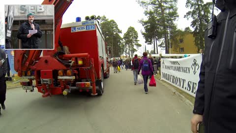 Räddningstjänsten kallades på falskt larm för att störa mötesfrihet under Rättviks marknad