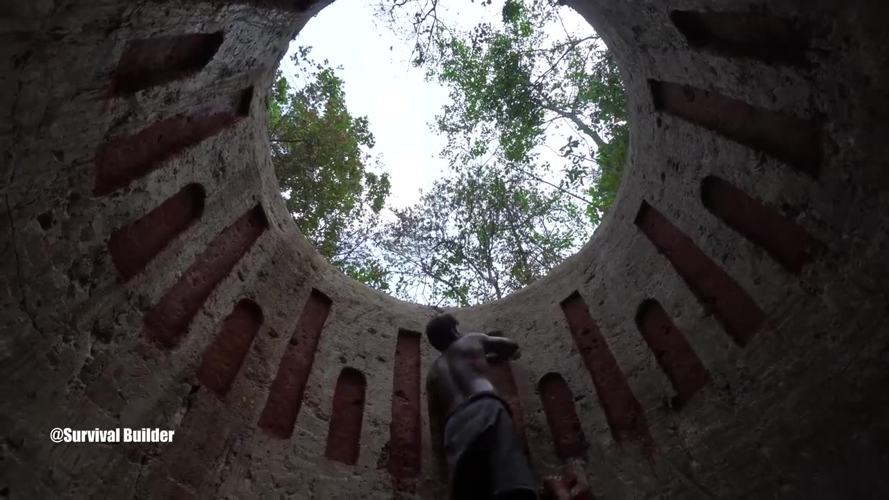 underground home in forest