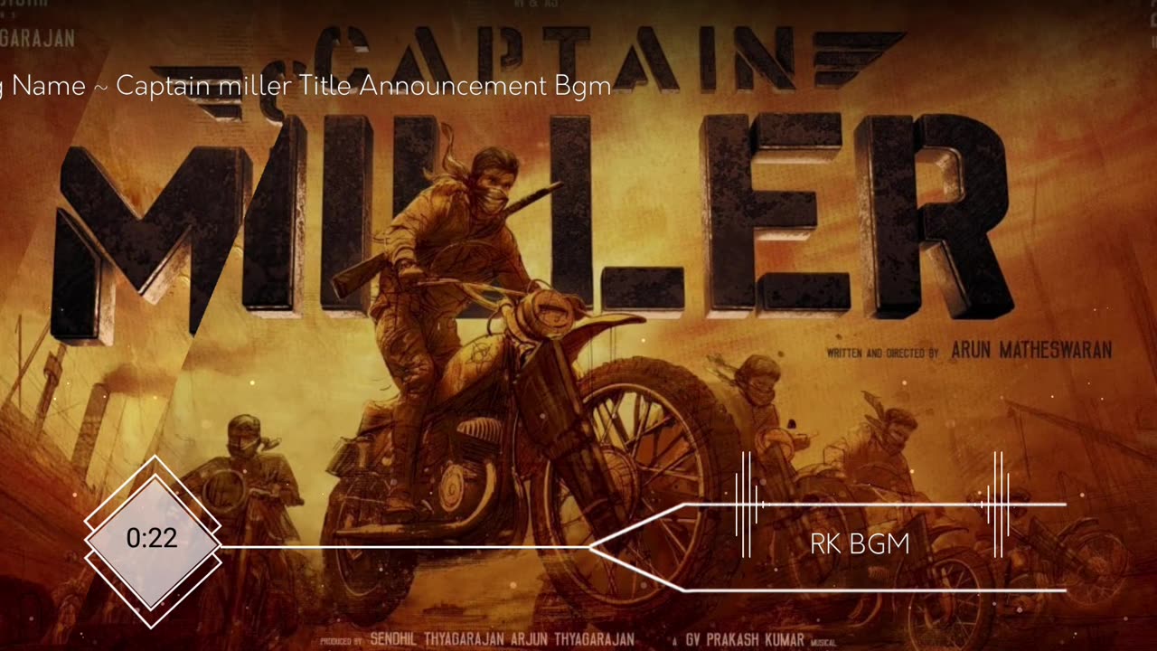 Captain miller | GV prakash Kumar | Download link in description | RK BGM |