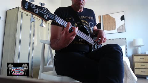 Left handed Warwick bass guitar
