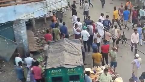 Fire in the ajadpur mandi