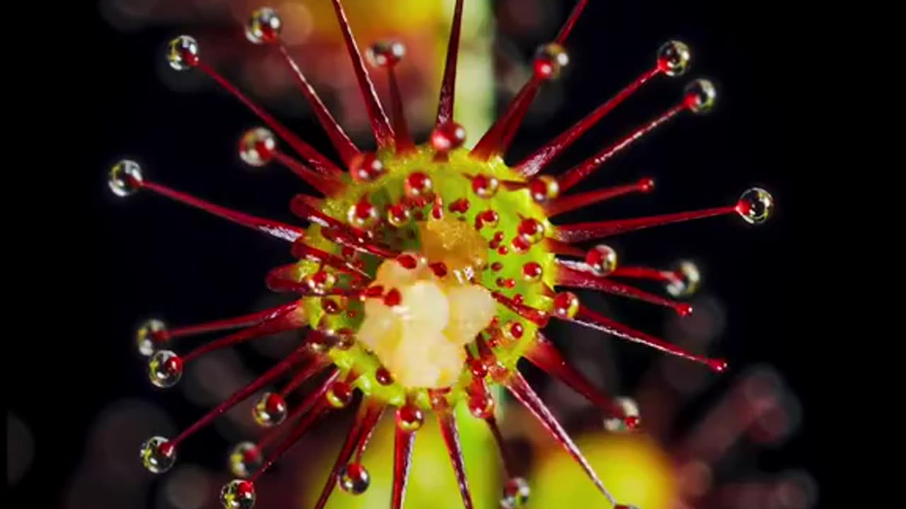 Drosera Hamiltonil Also Known As The Rosy Sundew~ A Small Compact Species Of Carnivorous Plant That Captures & Digests Insects Using Stalked Mucilaginous Glands