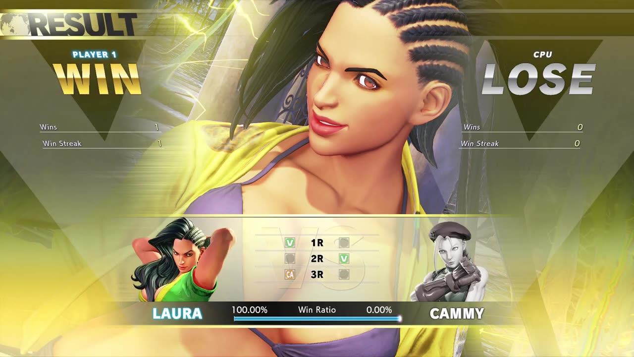 28.Laura vs Cammy (Hardest AI) - Street Fighter V