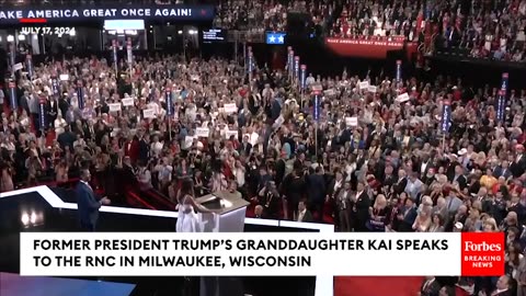 SURPRISE RNC MOMENT: Trump's Granddaughter Kai Comes Onstage And Praises Grandfather