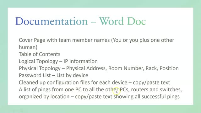 Networking Final Project Walkthrough