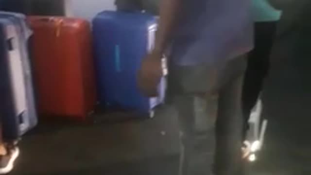 Drivers block an Uber driver from ferrying passengers at OR Tambo International