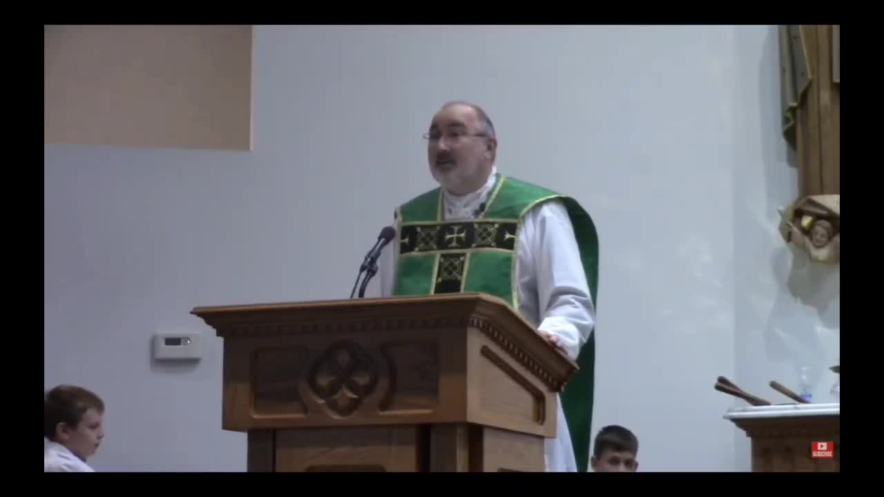 Fr. Mahan - "We Are Living In A Culture Of Death, Rather Then A Culture Of Life." Sermon M.V.001