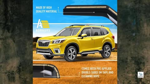 Review - Extra Durable Window Deflectors in-Channel Window Visors Rain Guards for Subaru Forester