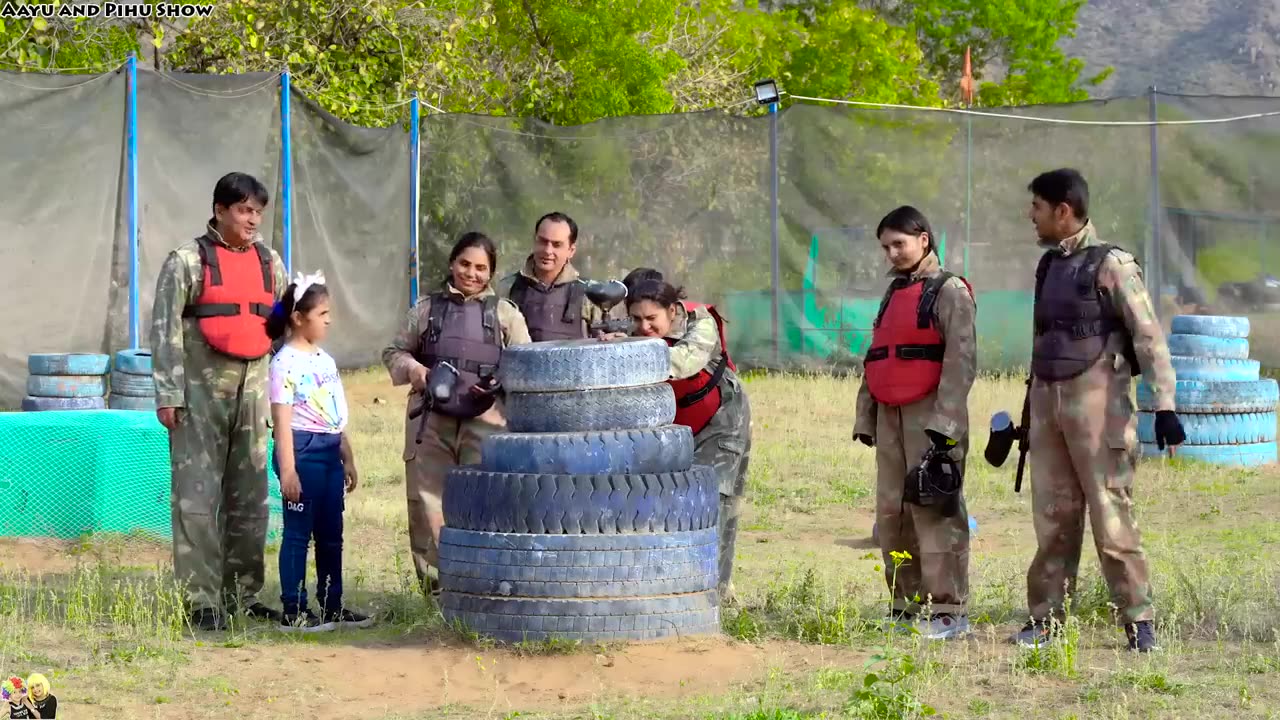 PAINTBALL GAME | Comedy Family Challenge