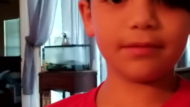 Cayden rehearses the books of the Bible