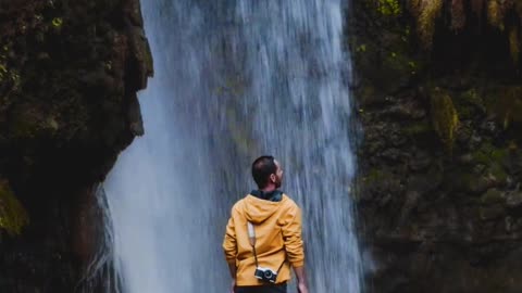 Beautiful waterfall Place & Beautiful nature