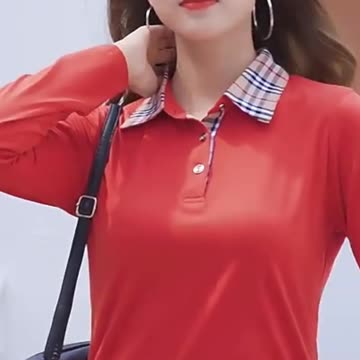 Spring and Autumn New Ladies Long sleeved T-shirt