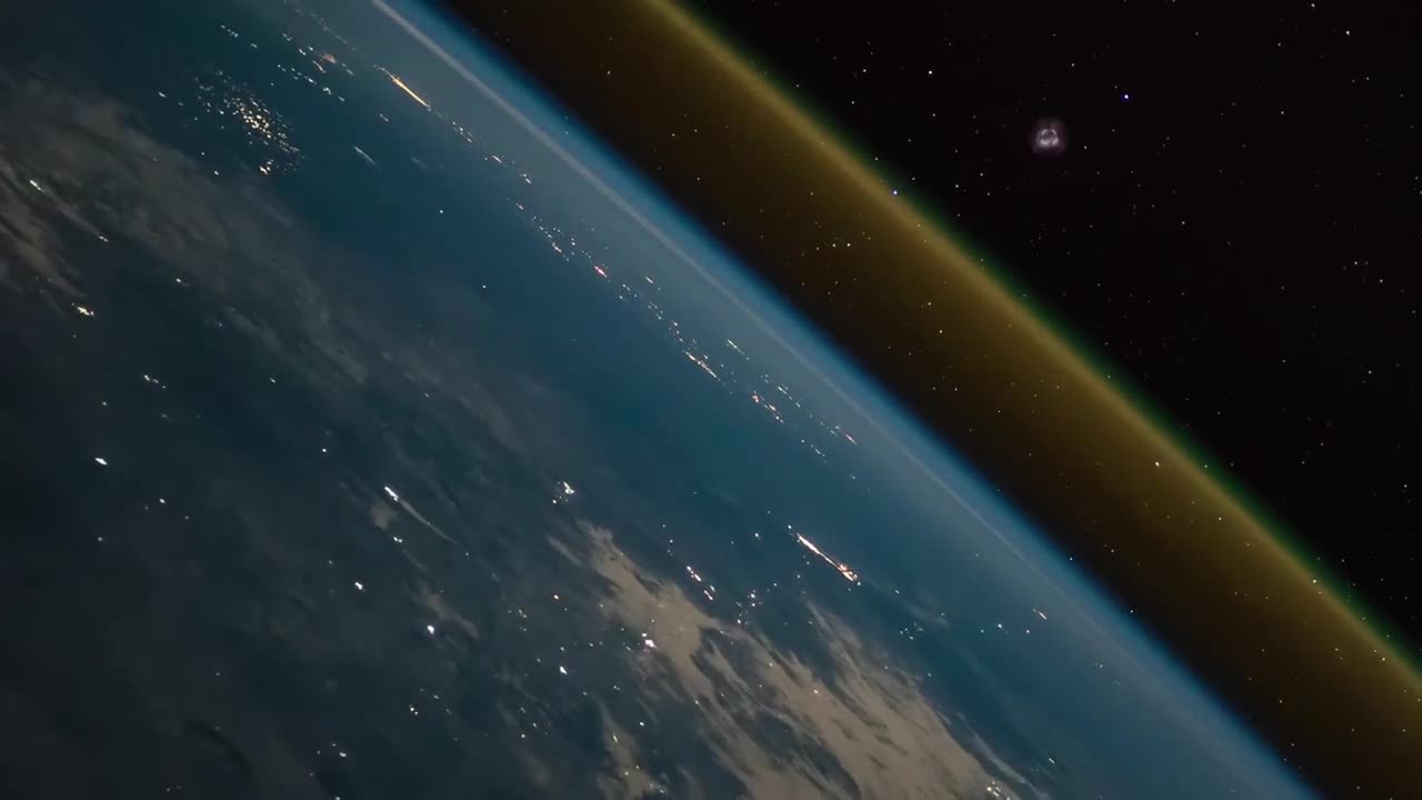 Rocket Launch ass seen from the space station