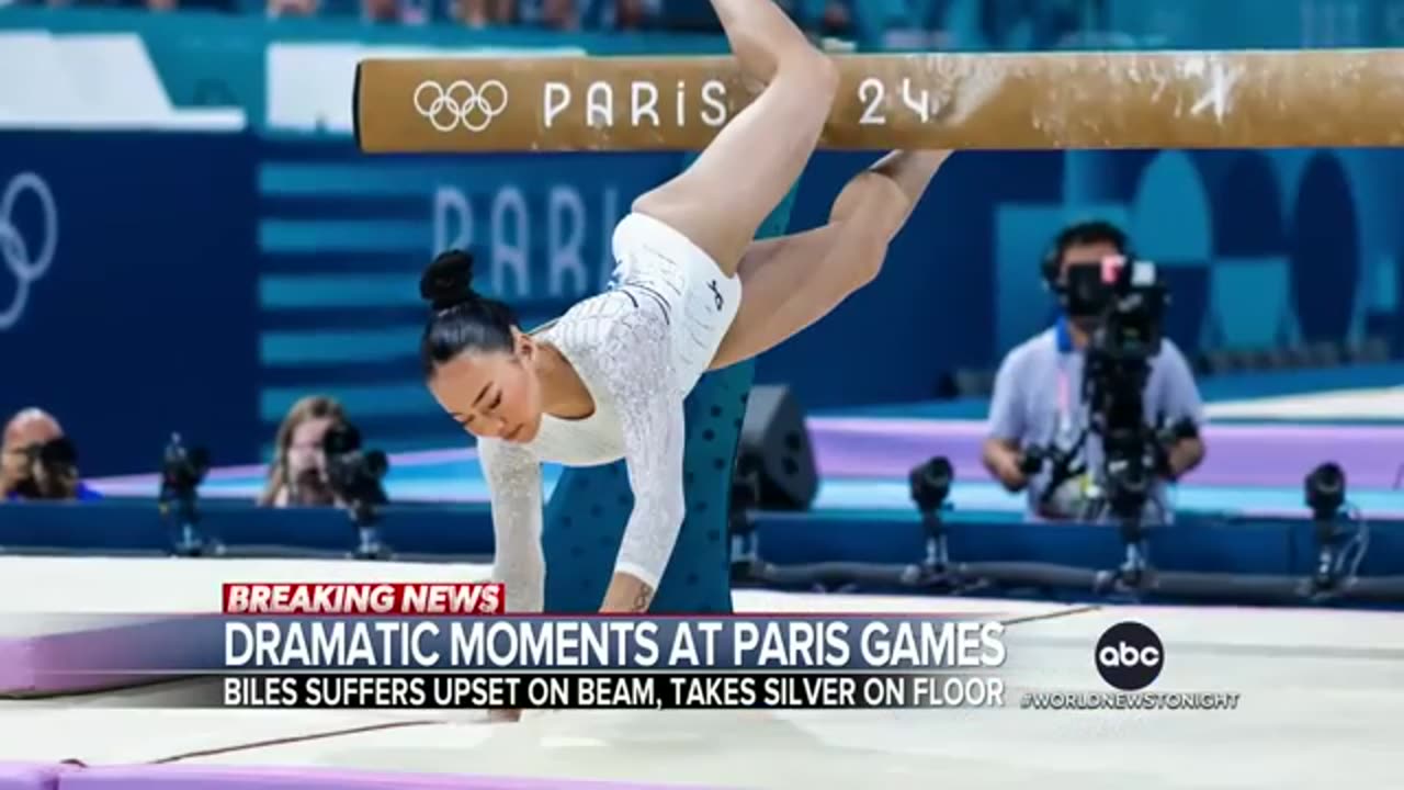 Simone Biles wins silver, Jordan Chiles, bronze in Olympic gymnastics floor fina