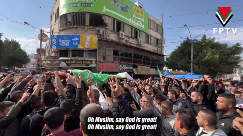 Funeral of four martyrs in Jenin