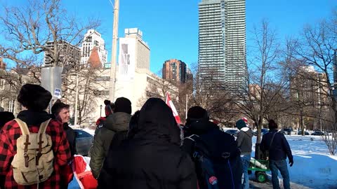 Toronto freedom march footage, January 29, 2022