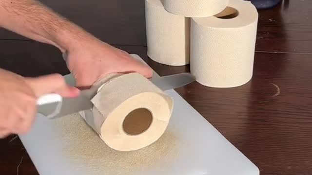Just cut your toilet paper into smaller pieces