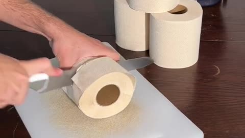 Just cut your toilet paper into smaller pieces