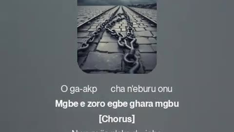 The song" My Daughter , My beautiful daughter." in igbo