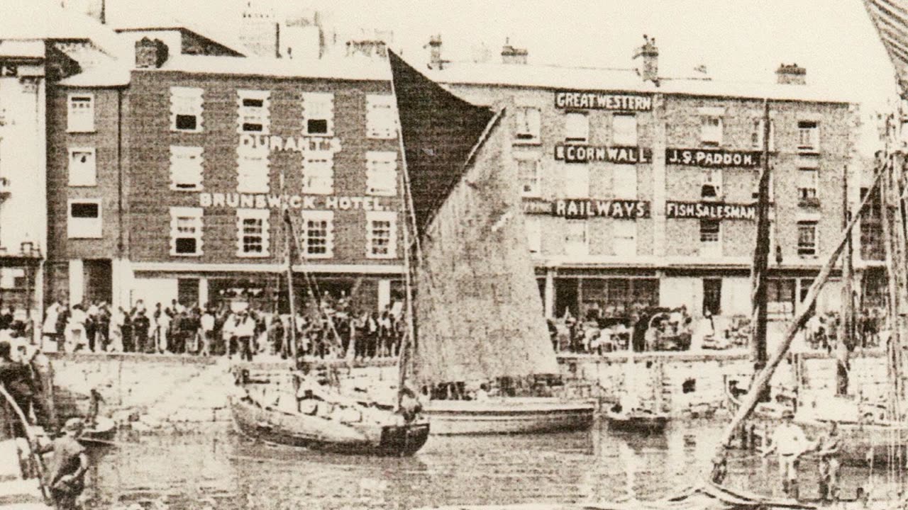 Plymouth Pier and trams in the 1800s early in Photography 1