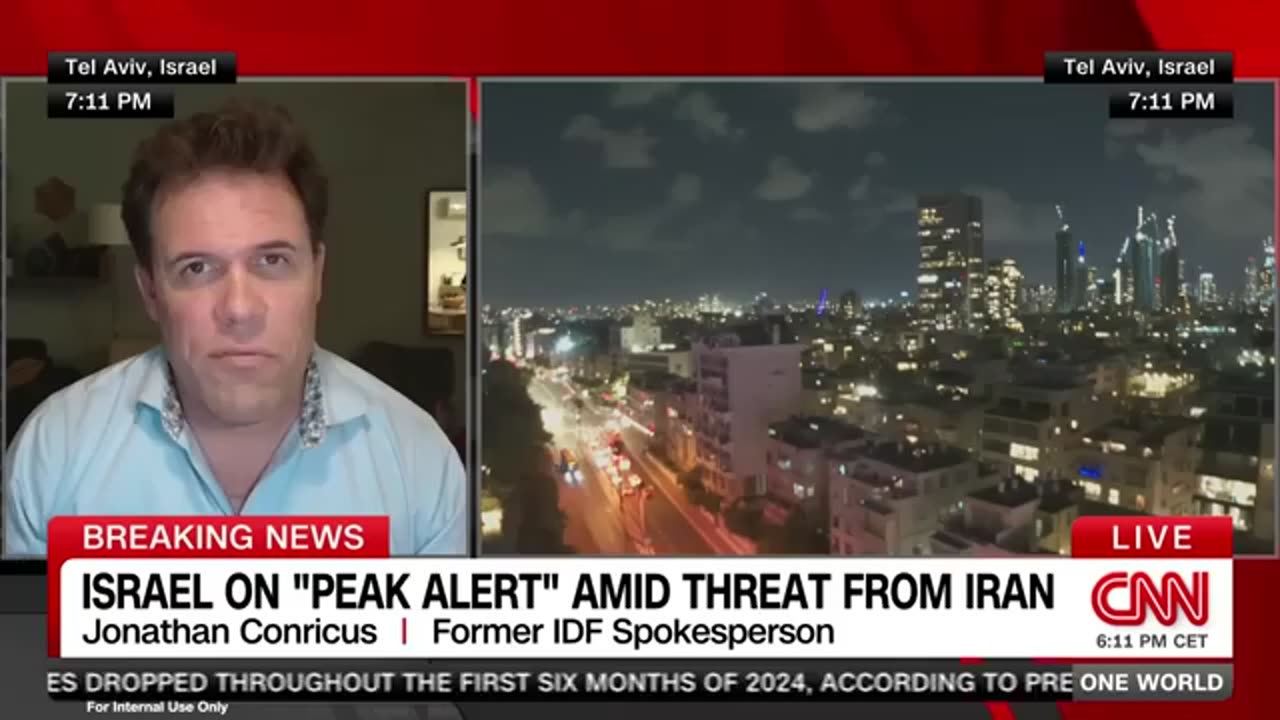 Jonathan Conricus on Israel on alert amid threat from Iran — CNN International