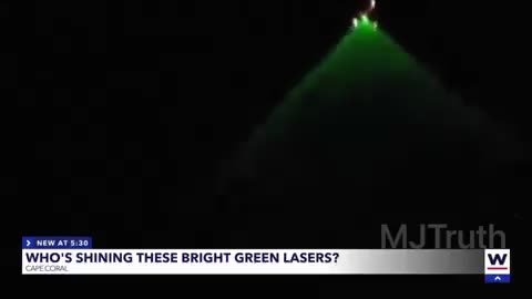 Who’s Shining These Bright Green Lasers?